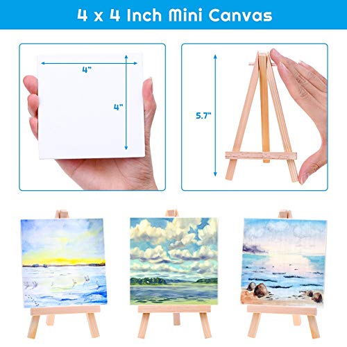 Painting Canvas for Kids, Cridoz 18 Pack Mini Painting Canvas with...