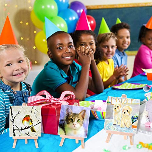 Painting Canvas for Kids, Cridoz 18 Pack Mini Painting Canvas with...