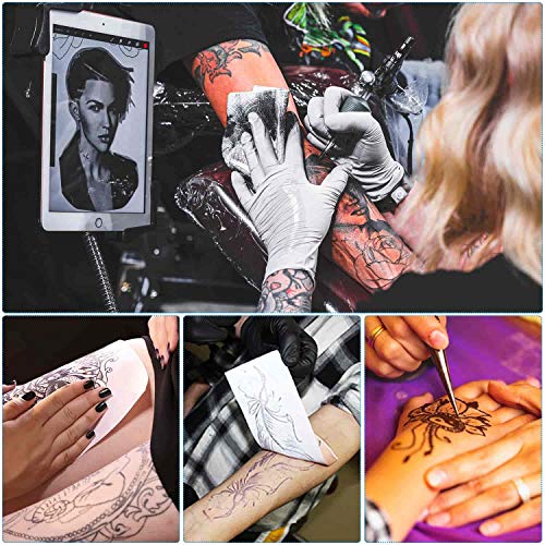 Tattoo Transfer Paper, Cridoz 20 Sheets Stencil Paper for Tattooin...