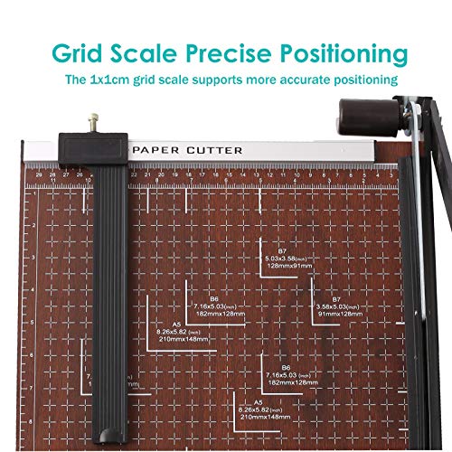 CROFULL 15 Cut Length Professional Guillotine Paper Cutter, 12 Sh...