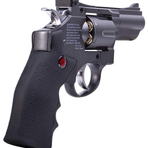 Crosman SNR357 .177 Pellet/4.5 MM BB CO2-Powered Revolver Black/Gr...