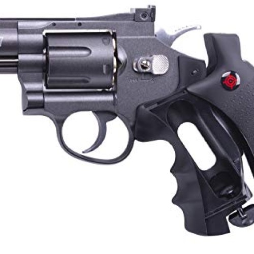 Crosman SNR357 .177 Pellet/4.5 MM BB CO2-Powered Revolver Black/Gr...
