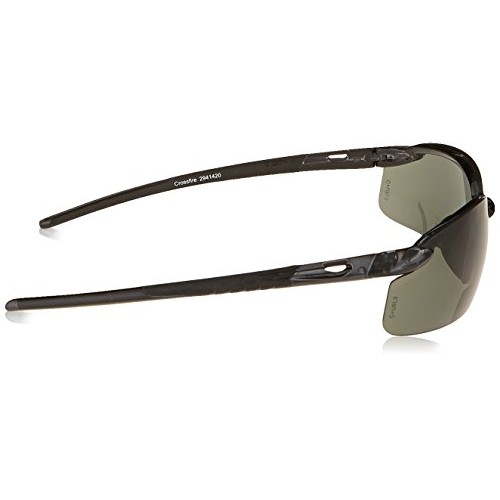 Crossfire Eyewear 2941420 2.0 Diopter ES5 Safety Glasses with Blac...