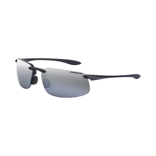 Crossfire Eyewear 21427 ES4 Polarized Safety Glasses with Silver M...