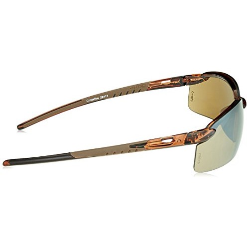 CROSSFIRE29117 Crossfire Brown Safety Glasses, Scratch-Resistant, ...