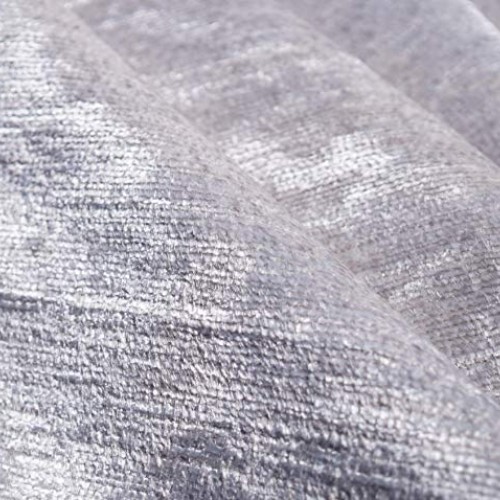 Designer Chenille Upholstery Fabric Silver Gray for Furniture, Sof...