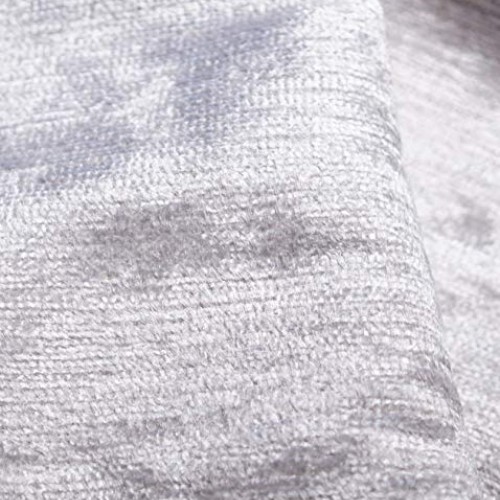 Designer Chenille Upholstery Fabric Silver Gray for Furniture, Sof...
