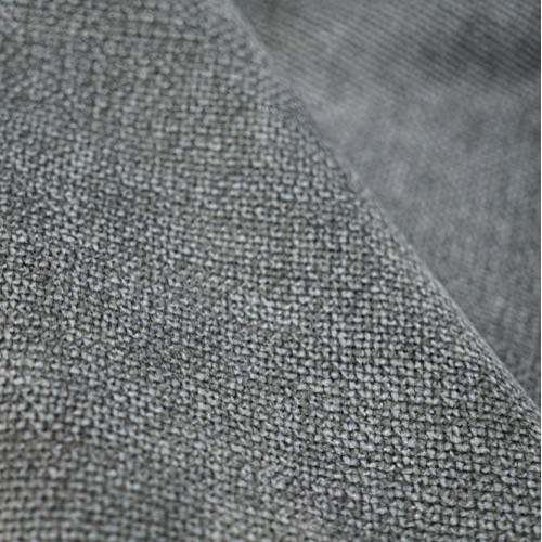 Soft Gray Chenille Fabric for Furniture Upholstery, Sofas and Chai...