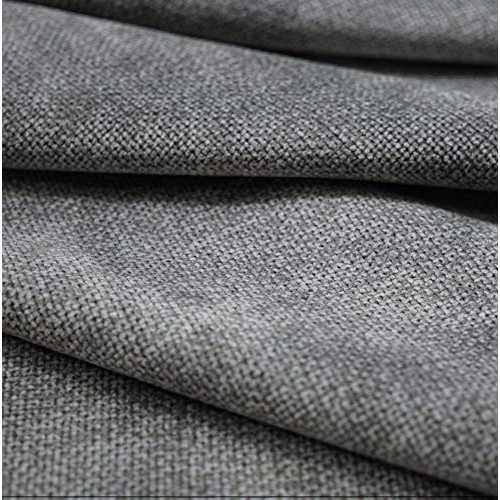 Soft Gray Chenille Fabric for Furniture Upholstery, Sofas and Chai...