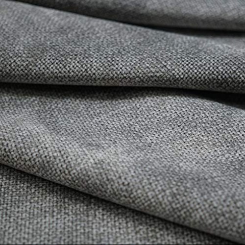 Soft Gray Chenille Fabric for Furniture Upholstery, Sofas and Chai...
