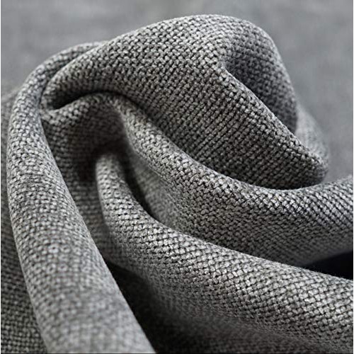 Soft Gray Chenille Fabric for Furniture Upholstery, Sofas and Chai...