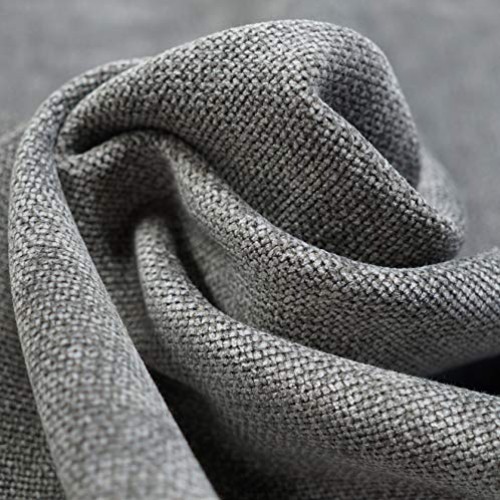Soft Gray Chenille Fabric for Furniture Upholstery, Sofas and Chai...