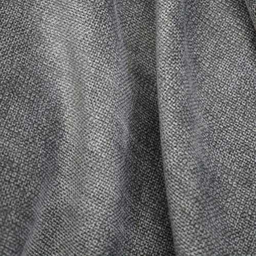 Soft Gray Chenille Fabric for Furniture Upholstery, Sofas and Chai...