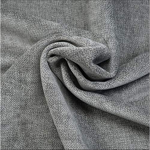 Soft Gray Chenille Fabric for Furniture Upholstery, Sofas and Chai...