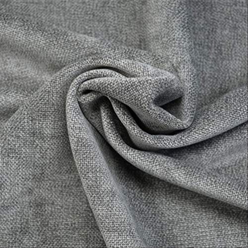 Soft Gray Chenille Fabric for Furniture Upholstery, Sofas and Chai...