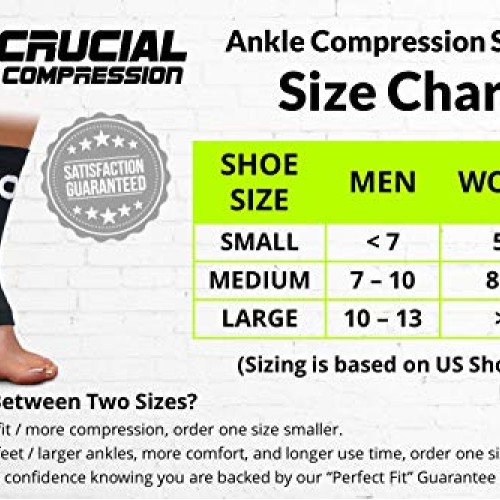 Ankle Brace Compression Sleeve for Men & Women 1 Pair - BEST Ank...