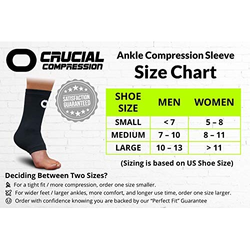 Ankle Brace Compression Sleeve for Men & Women 1 Pair - BEST Ank...
