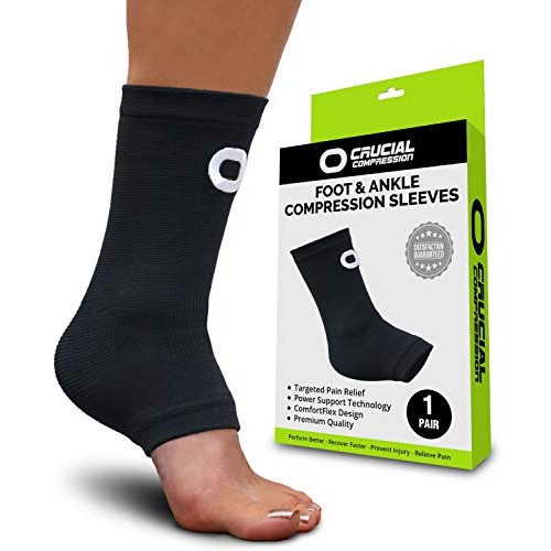 Ankle Brace Compression Sleeve for Men & Women 1 Pair - BEST Ank...