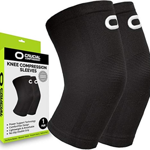 Knee Brace Compression Sleeve 1 Pair - Best Knee Support Braces ...