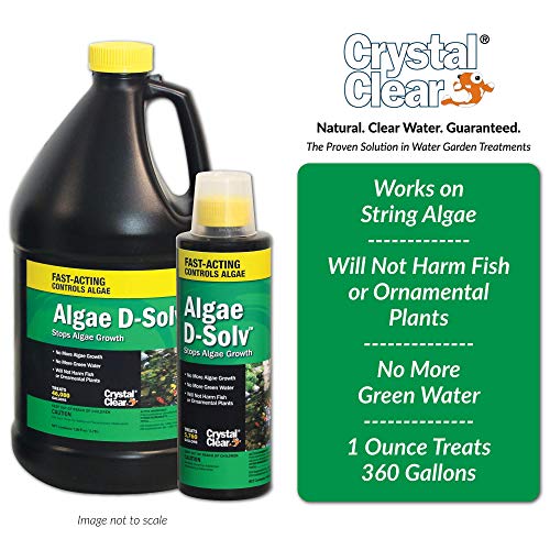 CrystalClear Algae D-Solv - EPA Registered Algaecide - 1 Gallon Tr...