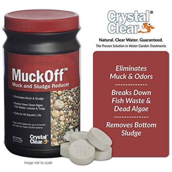 CrystalClear MuckOff - Muck & Sludge Reducer - 48 Tablets - Treats...