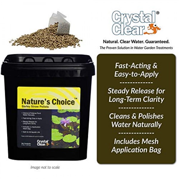 CrystalClear Natures Choice Barley Straw Pellets - Natural Pond T...