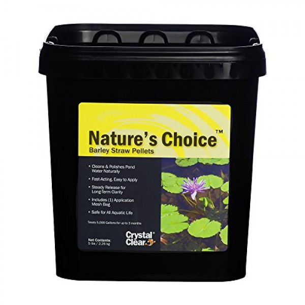 CrystalClear Natures Choice Barley Straw Pellets - Natural Pond T...