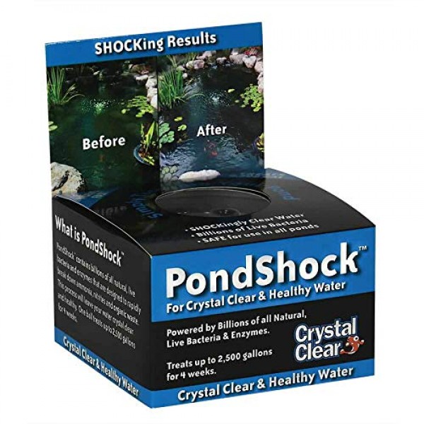CrystalClear PondShock Organic Ball with Natural Live Bacteria for...