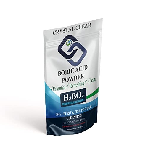Crystal Clear Boric Acid Powder, Bulk 5lb Bag, for Household Perso...