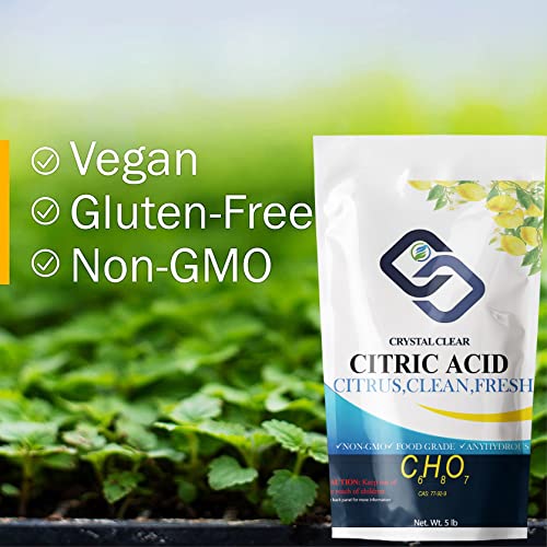 Crystal Clear Citric Acid Powder, Bulk Crystals Food Grade Citric ...