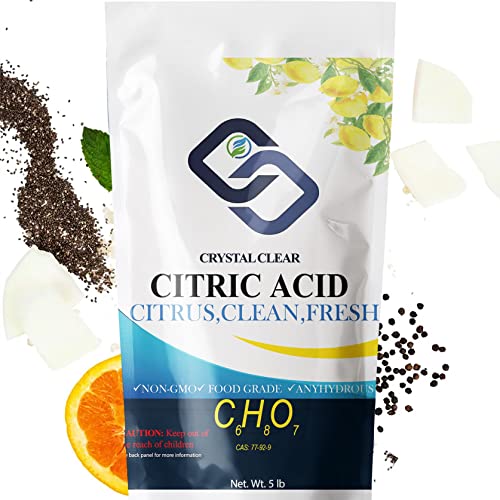 Crystal Clear Citric Acid Powder, Bulk Crystals Food Grade Citric ...