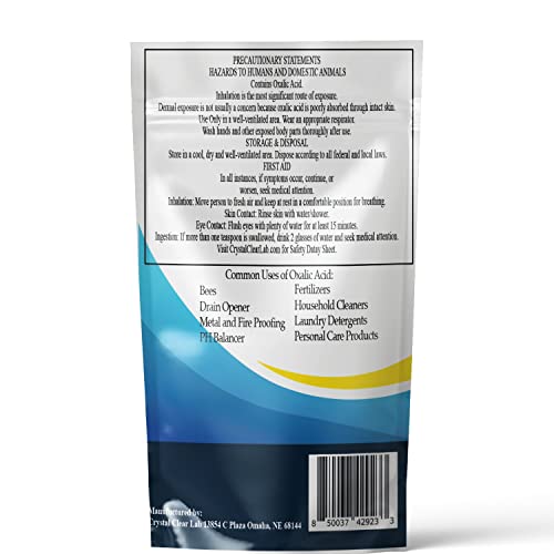 Crystal Clear Oxalic Acid Powder- Stain Remover and Rust Cleaner f...