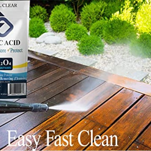 Crystal Clear Oxalic Acid Powder- Stain Remover and Rust Cleaner f...