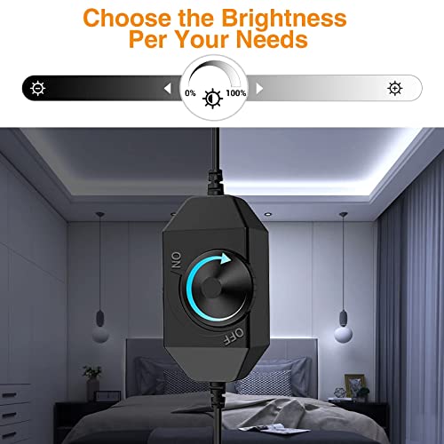 CT CAPETRONIX White LED Strip Light, 16.4 Feet 24 Volt LED Light S...