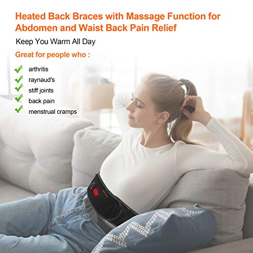 CUEHEAT Heating Pad for Back Pain Relief - Heating Pad Back Brace ...
