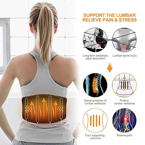 CUEHEAT Heating Pad for Back Pain Relief - Heating Pad Back Brace ...