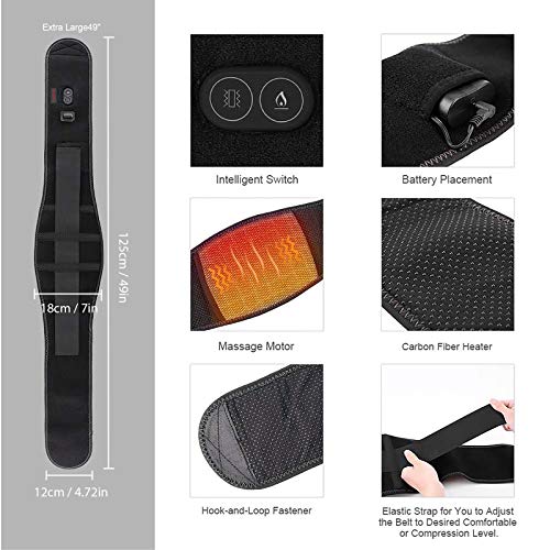 CUEHEAT Heating Pad for Back Pain Relief - Heating Pad Back Brace ...