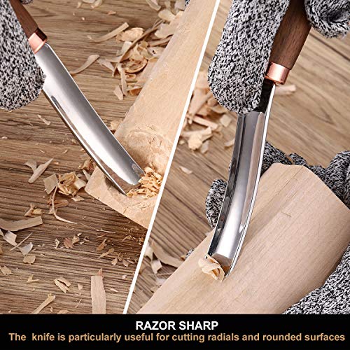 Gouge Knife, Wood Carving Knife, Bowl Carving, Bent Gouge Knife, B...