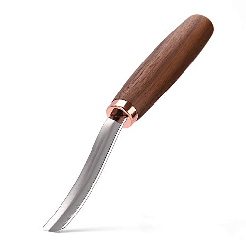 Gouge Knife, Wood Carving Knife, Bowl Carving, Bent Gouge Knife, B...