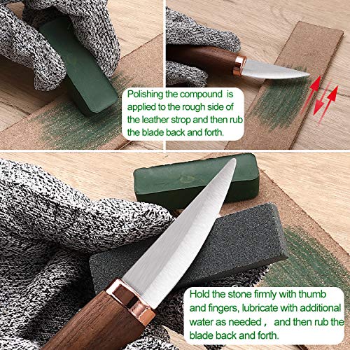 Wood Carving Tools Set of 11- Includes Black Walnut Handle Wood Ca...
