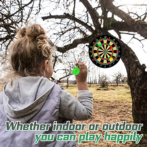 Magnetic Dart Board - 12pcs Magnetic Darts Red Green Yellow - Ex...
