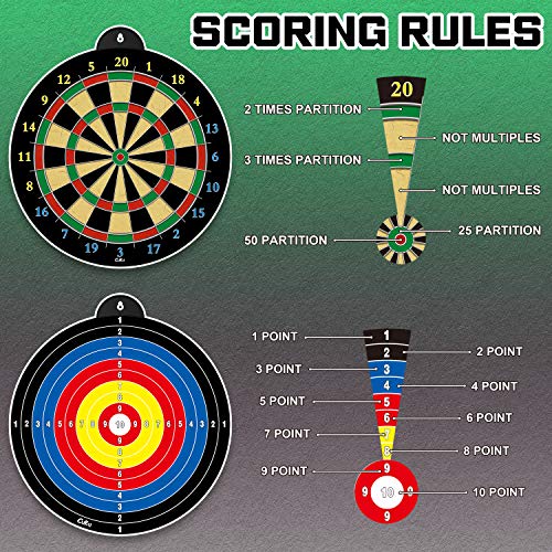 Magnetic Dart Board - 12pcs Magnetic Darts Red Green Yellow - Ex...