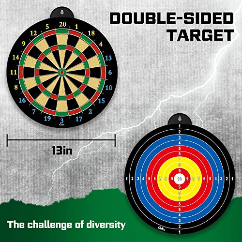 Magnetic Dart Board - 12pcs Magnetic Darts Red Green Yellow - Ex...