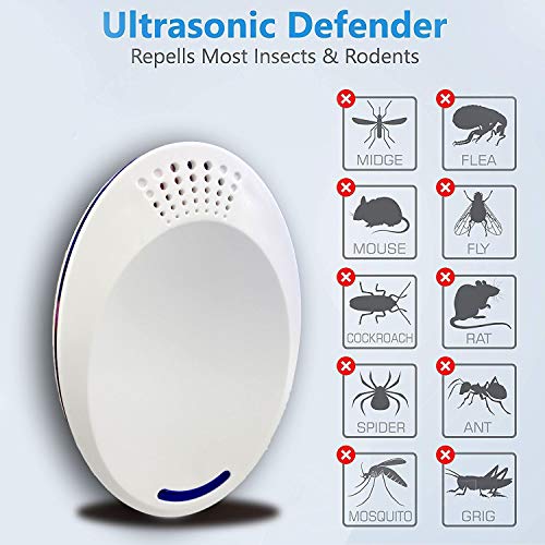 Ultrasonic Pest Repeller2 Pack, Pest Control Ultrasonic Repellen...