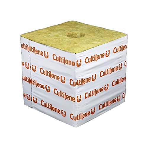 Cultilene Rockwool Blocks w/ Quick Drain Hole, PREMIUM Rock Wool B...