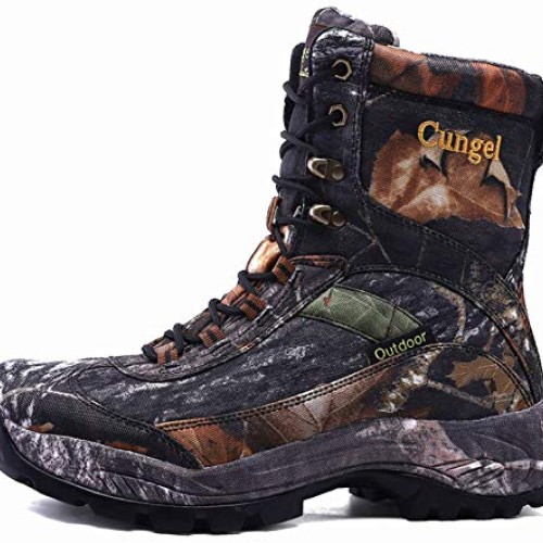 cungel Mens Hunting Boot 8-INCH Camouflage Timber Waterproof Hunt...