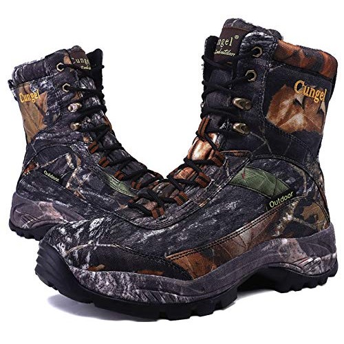 cungel Mens Hunting Boot 8-INCH Camouflage Timber Waterproof Hunt...