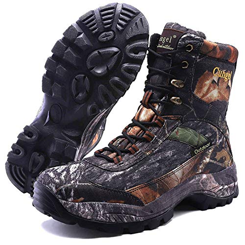 cungel Mens Hunting Boot 8-INCH Camouflage Timber Waterproof Hunt...