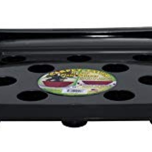 Curtis Wagner Plastics Carpet Saver Plant Saucer 5-Pack - Black,...