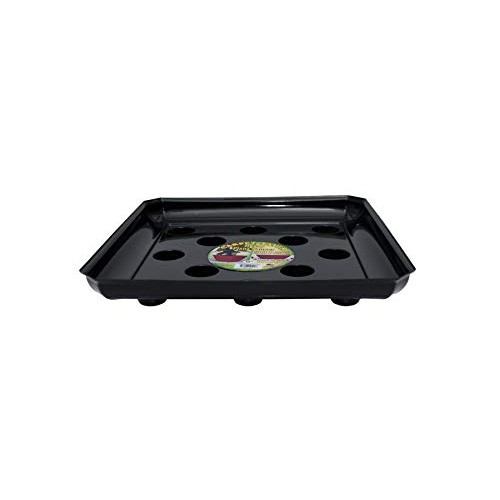 Curtis Wagner Plastics Carpet Saver Plant Saucer 5-Pack - Black,...